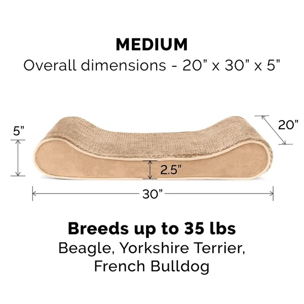 FurHaven Pet Dog Bed, Orthopedic Minky Plush & Velvet Luxe Lounger Pet Bed for Dogs & Cats (Espresso, Giant)