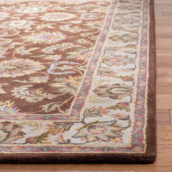 Safavieh Heritage Brown/Ivory Area Rug; Square 6&