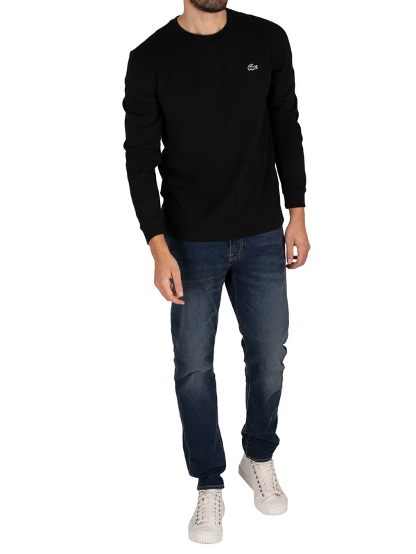 Lacoste Sport Long Sleeved T Shirt Black