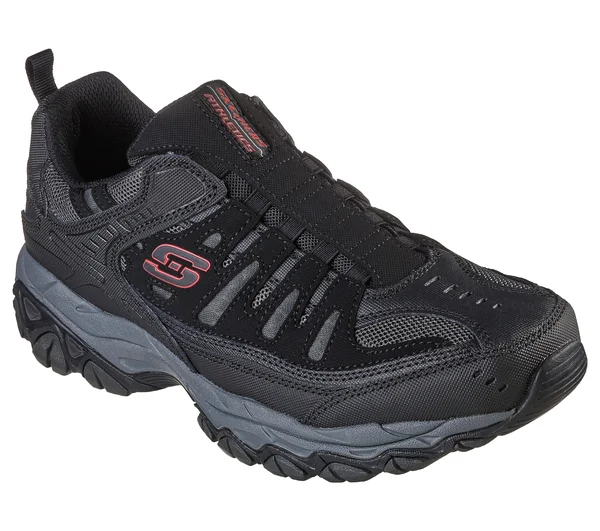 Skechers Men's After Burn M. Fit Sneakers - Black/Charcoal, 6.5