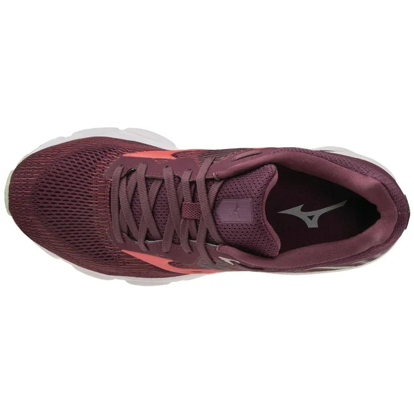 Mizuno - Women's Wave Inspire 16 Running Shoe - Mauve Wine-Cayenne, Size 12