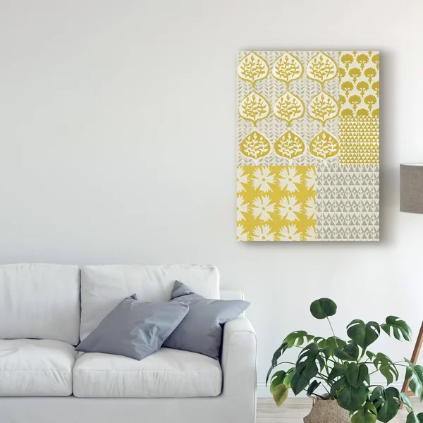 Trademark Fine Art 'Marigold Patterns I' Canvas Art by Chariklia Zarris - Size: 18 x 24