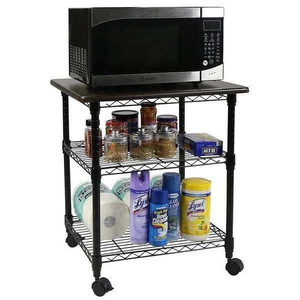Apollo Hardware 3 Tier Printer Stand, Black