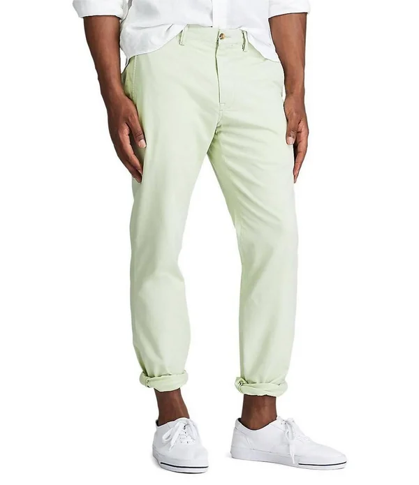 Polo Ralph Lauren Men's Stretch Straight Fit Chino Pants Green 35 x 32