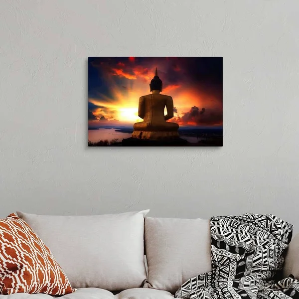 Buddha Call - Large Solid-Faced Canvas Wall Art Print, Great Big Canvas