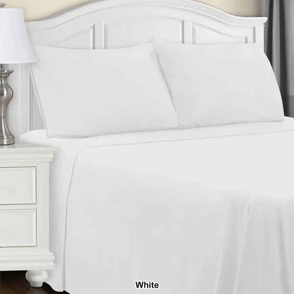 Trellis Flannel Cotton Sheet Set by Superior - Size: California King, Blue