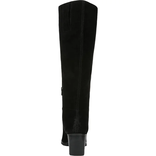 Naturalizer FAE High Shaft Boots - Black Leather