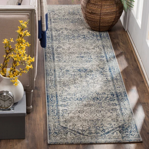 Safavieh Artisan ATN318C 5&1x22 x 7&6x22 Silver - Blue Area Rug