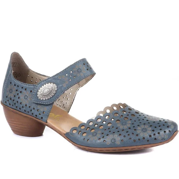 Rieker Mirjam 53 Azur Blue Mary Jane (Women)