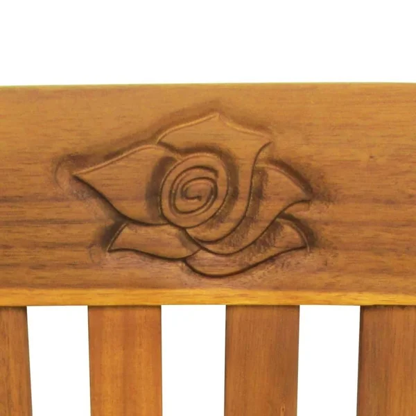 vidaXL Garden Bench with Cushion 61.8x22 Solid Acacia Wood