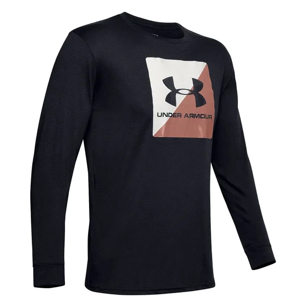 Under Armour Men's Boxed Sportstyle Half Long Sleeve - Black - MD