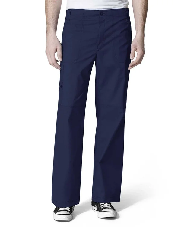 WonderWink Men's WonderFLEX Tall Loyal Scrub Pant - 2x - Navy