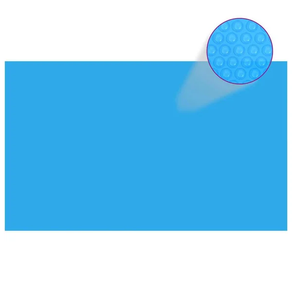 vidaXL Floating PE Solar Pool Film 177.2x22x86.6x22 Black and Blue