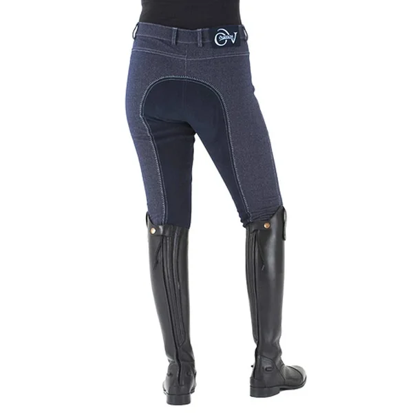 Ovation Euro Jean Front Zip Breeches - Ladies, Full Seat