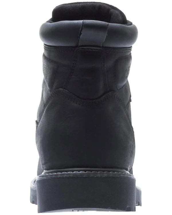 Wolverine Men's Floorhand 6 inch Waterproof Steel-Toe Work Boots, Size: 8, Black
