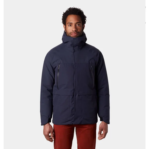 Mountain Hardwear Summit Shadow GTX Down Hooded Jacket - Men's Dark Zinc - XL