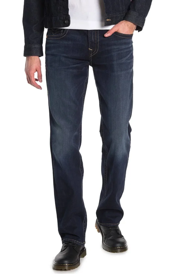 True Religion Ricky Relaxed Straight Leg Jeans - Size 30 - Ghkd Dark at Nordstrom Rack