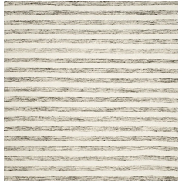Safavieh Dhurries Brown - Ivory Area Rug; Square 6&