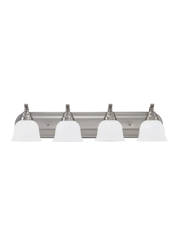 Sea Gull Lighting Wheaton Four Light Bath Fixture Brushed Nickel
