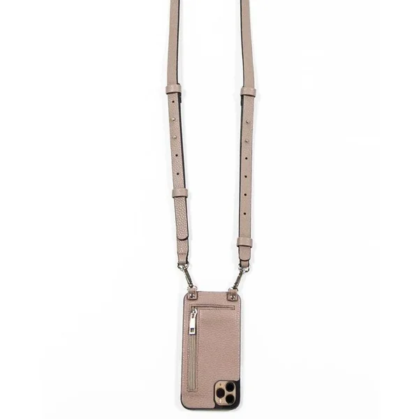 Hera Crossbody Standard iPhone Case with Extra Strap - Taupe