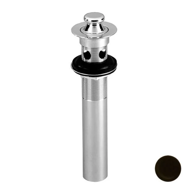 Westbrass BFNLD3ORB Lift-and-turn Lavatory Drain with Overflow Holes in Oil Rubbed Bronze