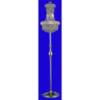 Elegant Lighting V1800FL12C/RC Primo 6 Light Chrome Floor Lamp Clear Royal Cut Crystal