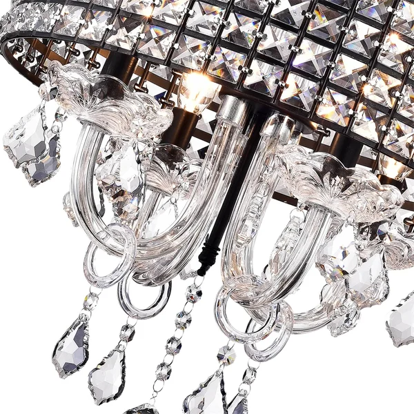 Kong Anteron 4-Light Black Semi-Flush Mount