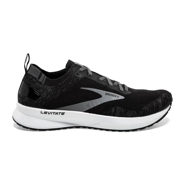 Brooks Women's Levitate 4, Black/White - 8