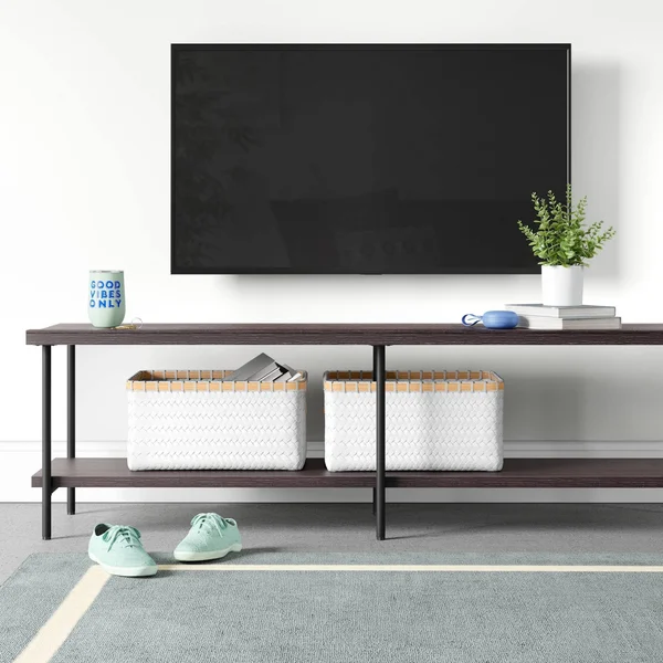 Wood and Metal TV Stand for TVs Up to 60x22 Espresso - Room Essentials