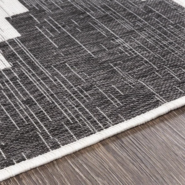 Surya Eagean EAG-2356 Area Rug, Black/White, 7&10x22 Square