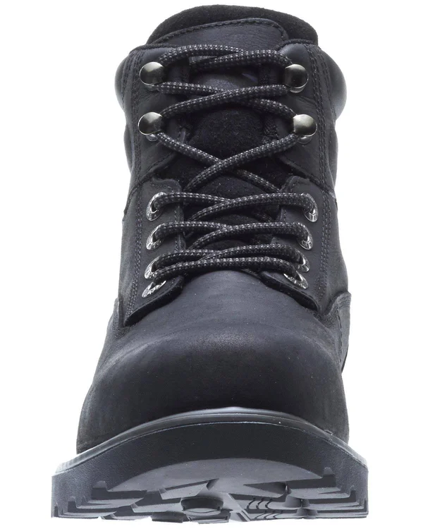 Wolverine Men's Floorhand 6 inch Waterproof Steel-Toe Work Boots, Size: 8, Black