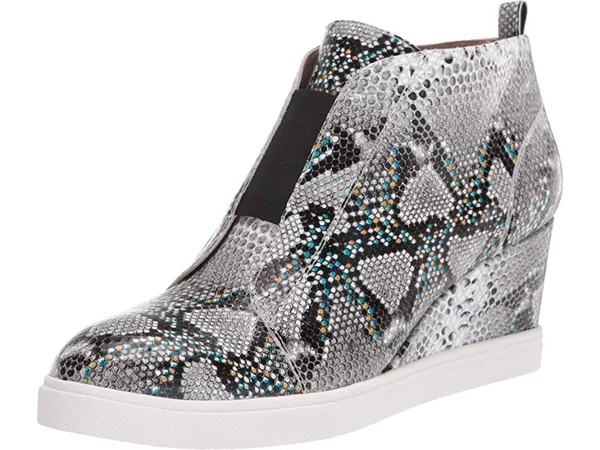 Linea Paolo Felicia 3 Women's Shoes White/Black/Grey : 7 M