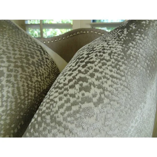Plutus Hidden World Silver Handmade Throw Pillow 20x22 x 20x22
