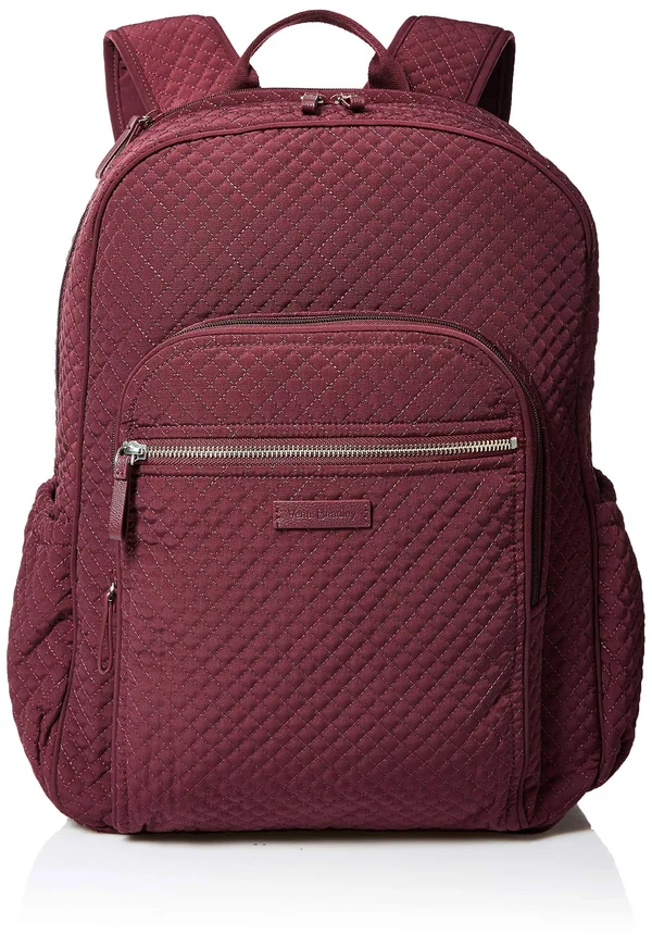 Vera Bradley Campus Backpack - Red, Mulled Wine