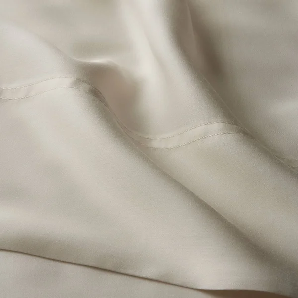 Legends Hotel Tencel Lyocell Sateen Flat Sheet - Buff - Beige - Size Queen, The Company Store
