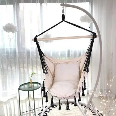 Folding High Quality Cotton Indoor Swing Dakota Fields Color: Beige
