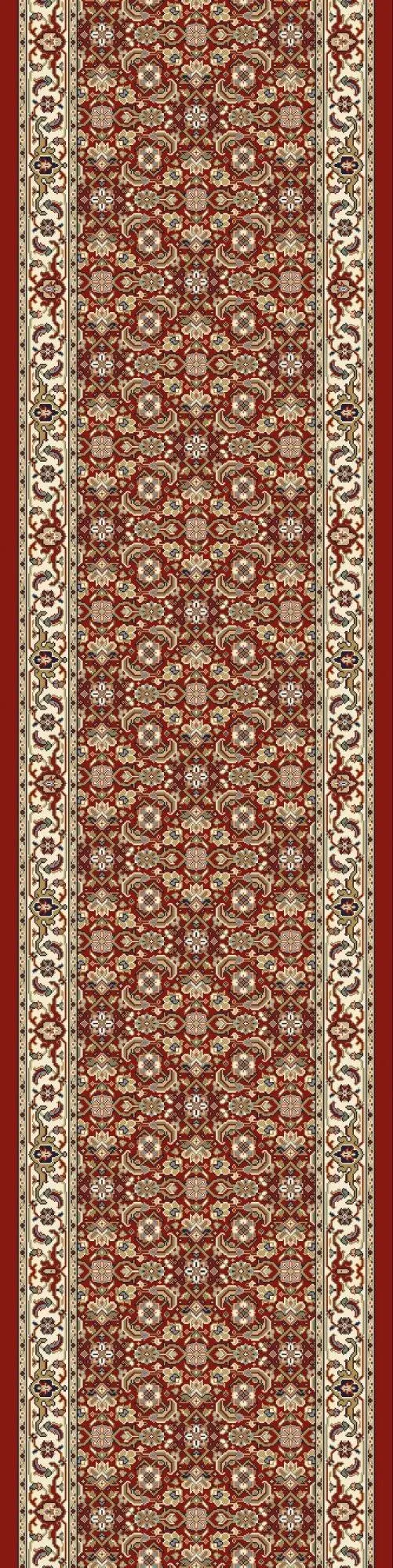 Dynamic Rugs 2&2x22 x 7&7x22 Red/Ivory Ancient Garden 57011 Runner Area Rug