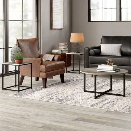 Williston Forge Wing Wadeworth 3 Piece Coffee Table Set