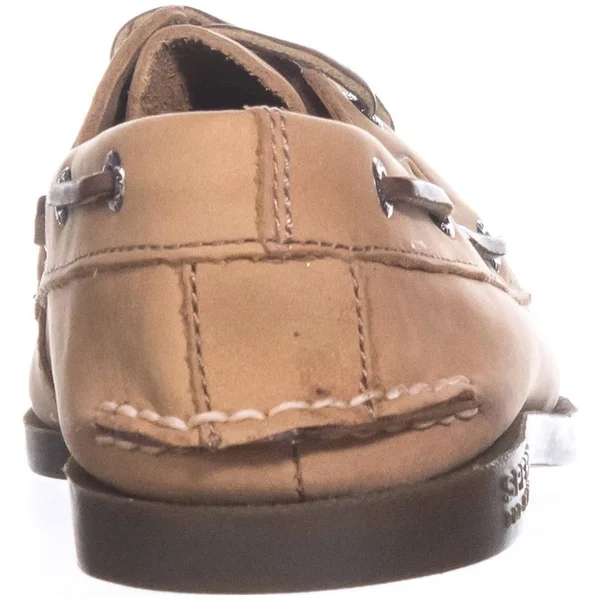 Sperry Top-Sider Boys& Authentic Original - Size: 7 US, 40 EU, Sahara Leather