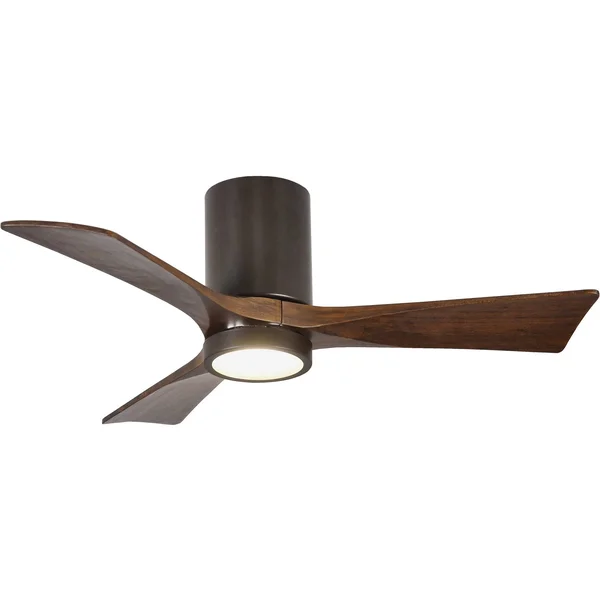 Irene Hugger Ceiling Fan with Light by Matthews Fan Company - Gloss White, IR3HLK-WH-WA-60