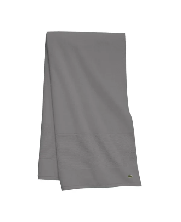 Lacoste Legend Supima 100pct Cotton Bath Towel - Meteorite