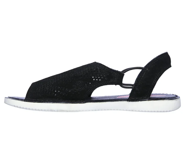 Skechers Women's Bobs Saga Sandals, Black, 8.0