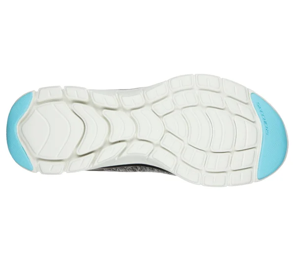 Skechers Women's Flex Appeal 4.0 Sneakers - Black/Light Blue, 5.5