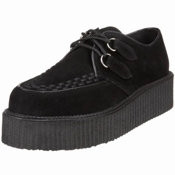 Demonia - V-CREEPER-502S 11 - Black Vegan Suede