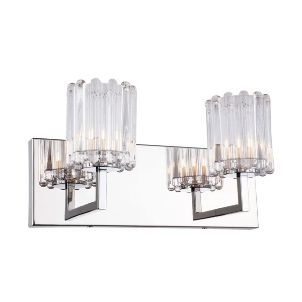 Woodbridge Lighting 18652CHRLE-C10490 Candice 2-Light Bath w/ LED