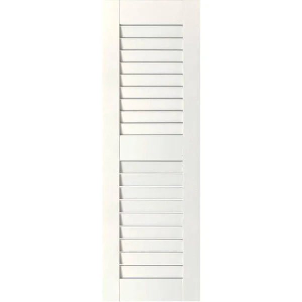 Ekena Millwork 15x22 x 67x22 Exterior Real Wood Cedar Open Louvered Shutters (Per Pair) - Primed