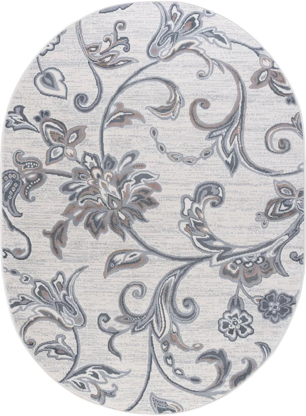 Tayse Madison MDN35 Garland Indoor Area Rug Cream