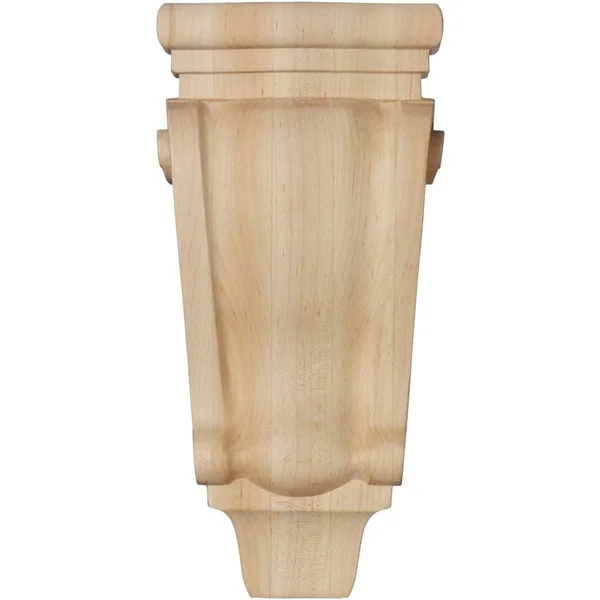 Ekena Millwork CORW05X02X16PTGM 5 1/8x22W x 2 3/8x22D x 15 1/2x22H Medium Traditional Pilaster Wood Corbel, Mahogany