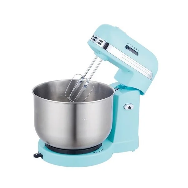 Brentwood 5-SPEED Stand Mixer with 3 Quart Stainless Steel Mixing Bowl - White