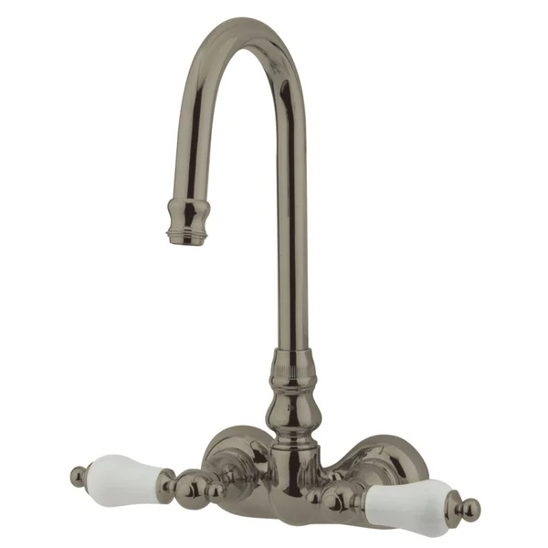 Kingston Brass Vintage Wall Mount Clawfoot Tub Filler - Satin Nickel CC75T8